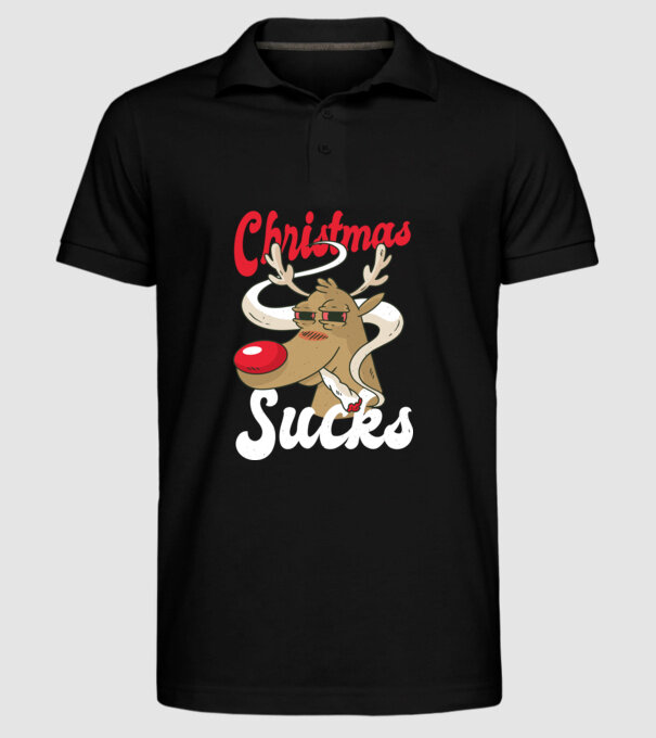 Christmas Sucks - Urăsc Crăciunul Crăciunul model negru pe tricou