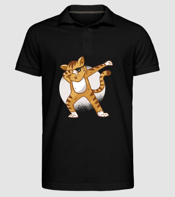 Pisică DAB model negru pe tricou
