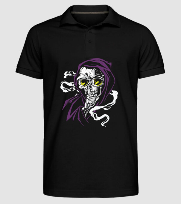 Ucigaș tăcut model negru pe tricou