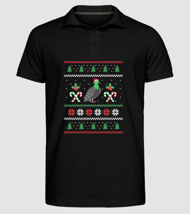 tricou cu Porumbel pulovăr urât model negru pe tricou