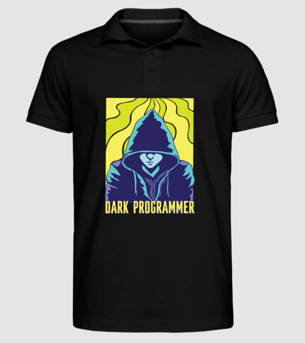 Dark Programmer model negru pe tricou