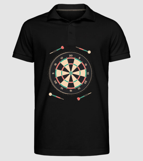 Tablă Darts model negru pe tricou