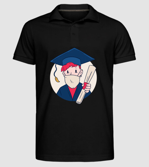 model negru pe tricou