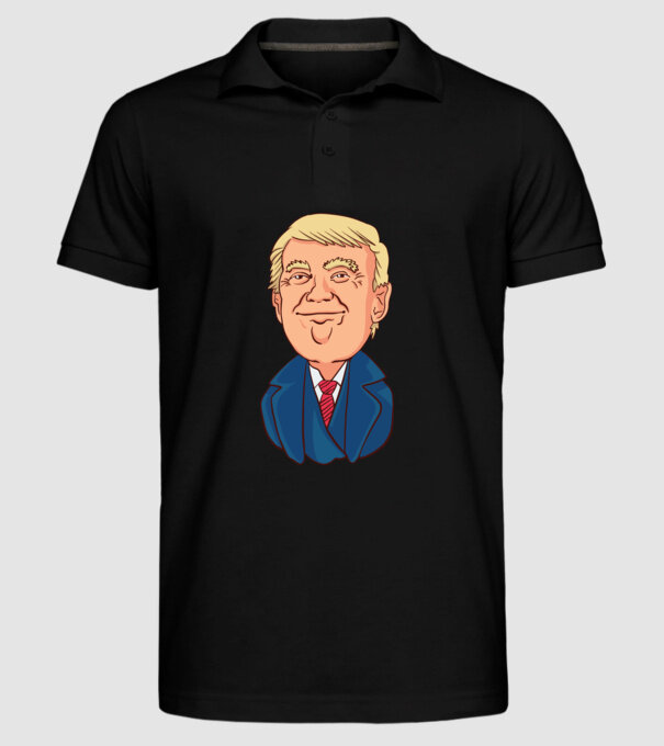 Donald Trump model negru pe tricou