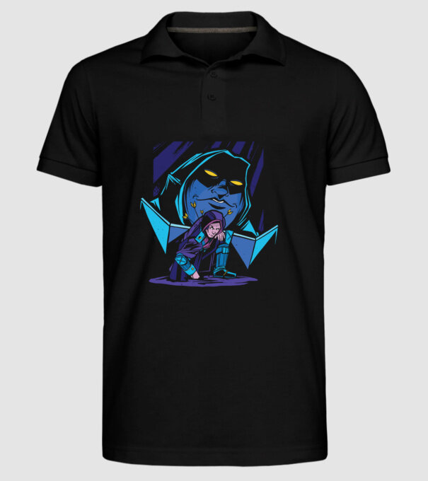 Dungeon Master model negru pe tricou