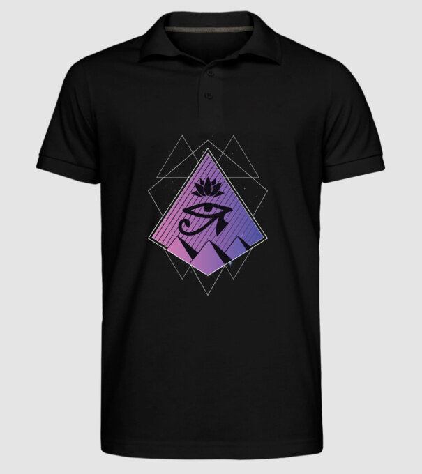 Egipt simbol geometric model negru pe tricou