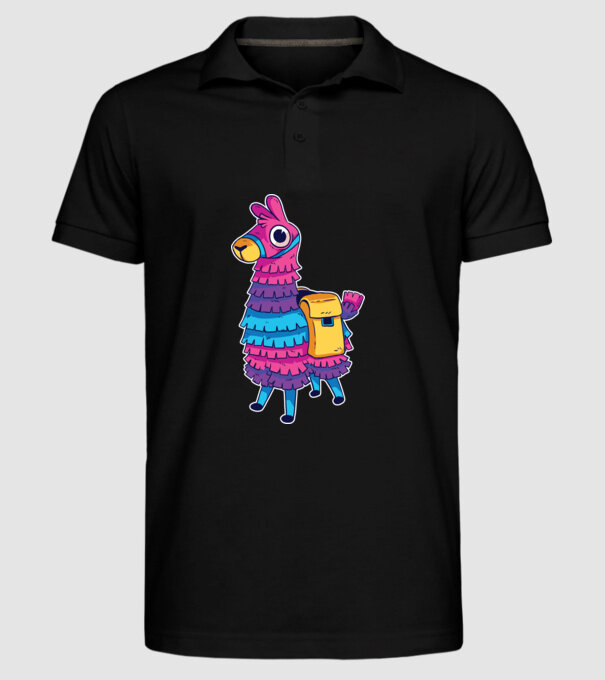 Fortnite LLama - Tricou gamer cu lama model negru pe tricou
