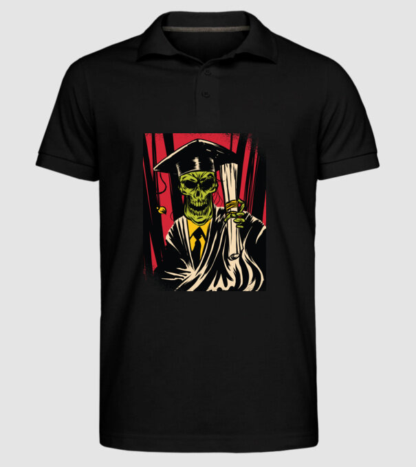 Proaspăt absolvent Absolvire model negru pe tricou