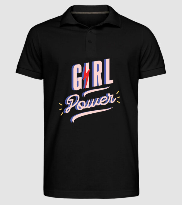 Girl Power de Ziua Femeii model negru pe tricou