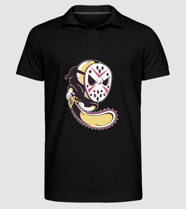 model negru pe tricou