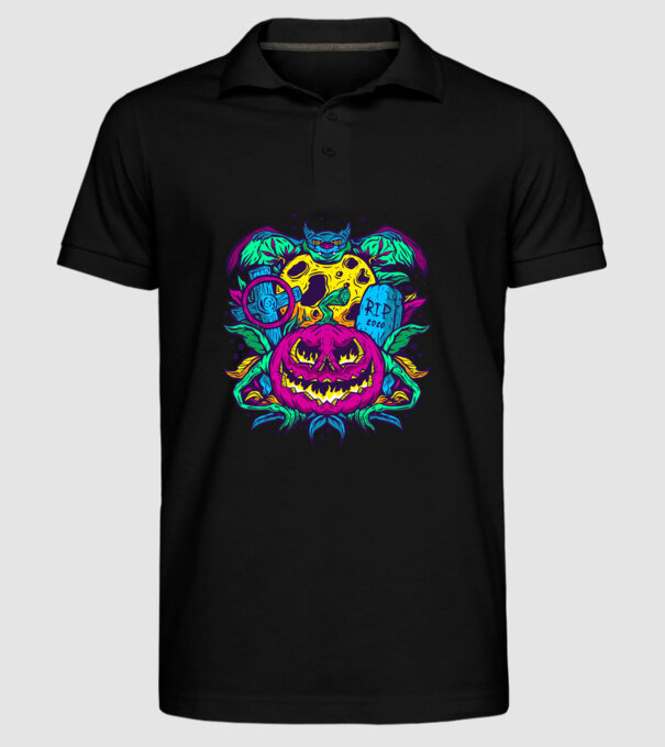 model negru pe tricou