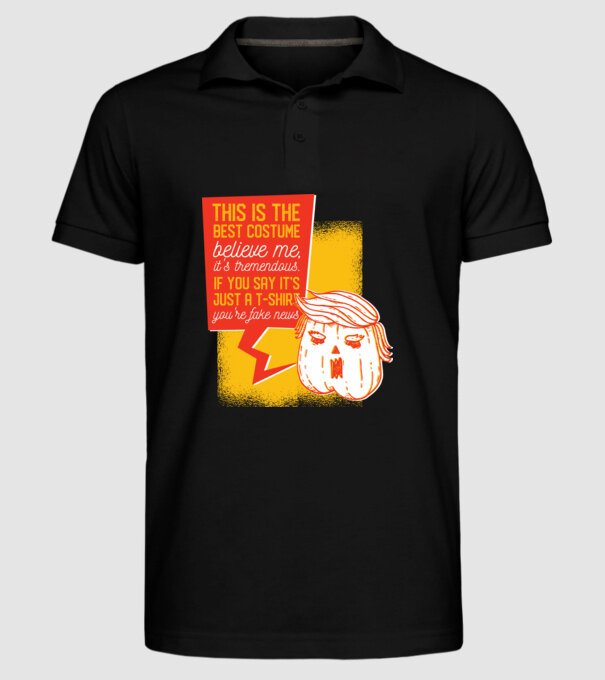 Halloween Trump cap de dovleac model negru pe tricou