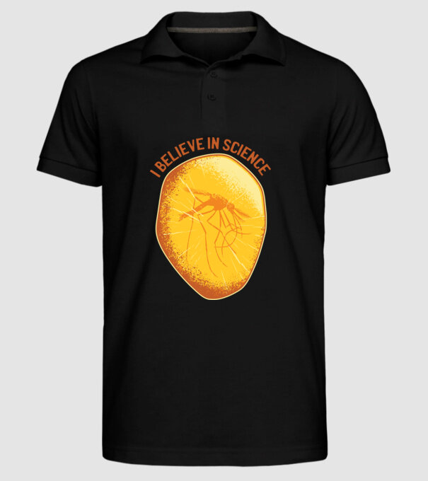 Cred în știință model negru pe tricou