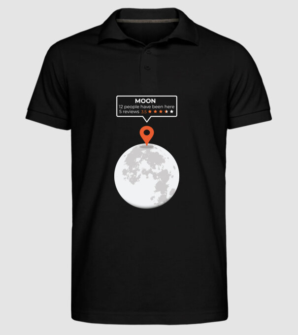 Luna Recenzie model negru pe tricou
