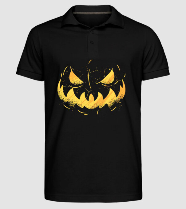 dovleac înfricoșător Halloween model negru pe tricou