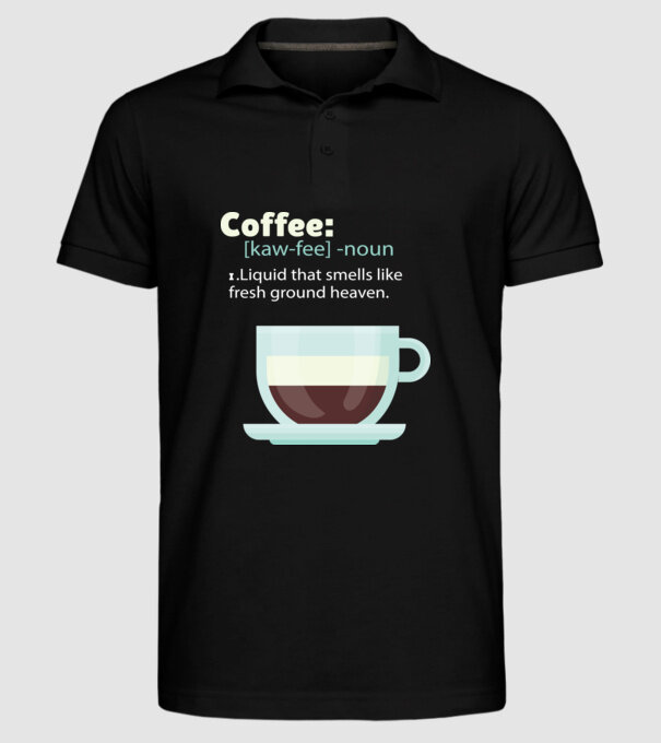 Definiție cafea model negru pe tricou