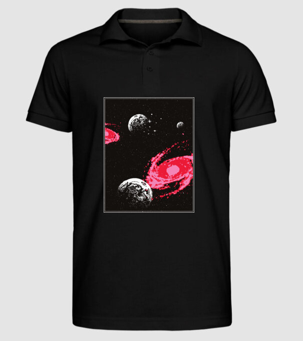 Cosmos Spațiu model negru pe tricou