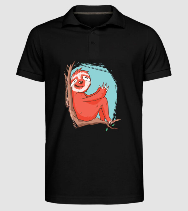 Leneș model negru pe tricou