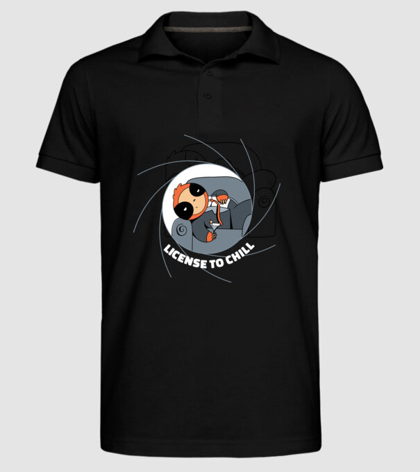 Leneș Bond 007 model negru pe tricou