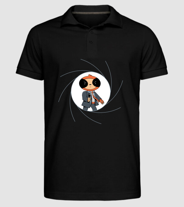 Leneș Bond 007 model negru pe tricou