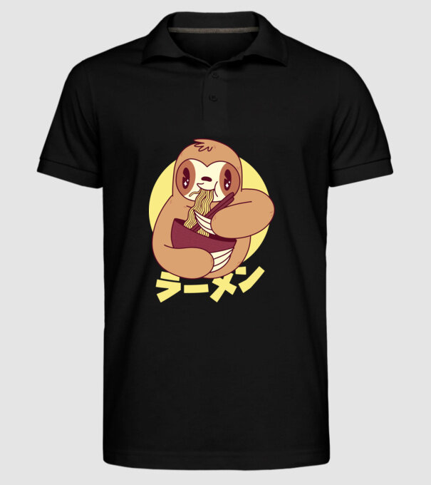 Ramen Leneș model negru pe tricou