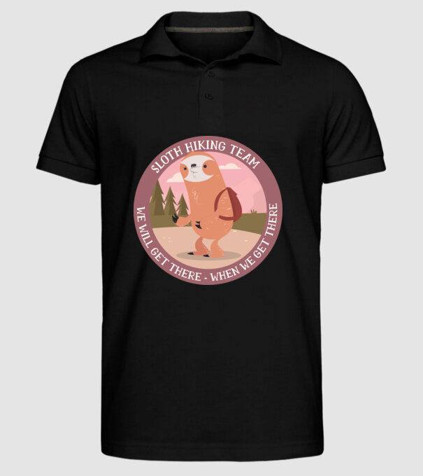 Leneș drumeție - Vom ajunge, atunci când vom ajunge model negru pe tricou