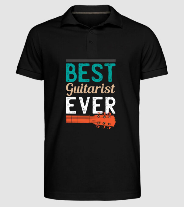 Cel mai bun chitarist model negru pe tricou