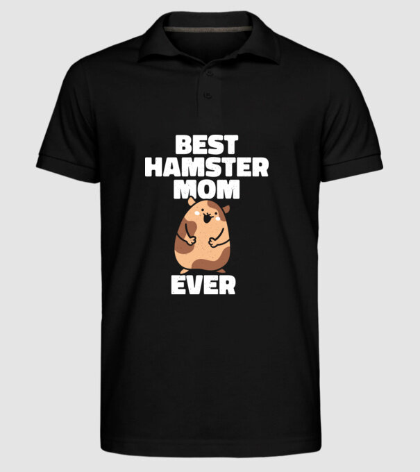 Cea mai bună mamă Hamster model negru pe tricou