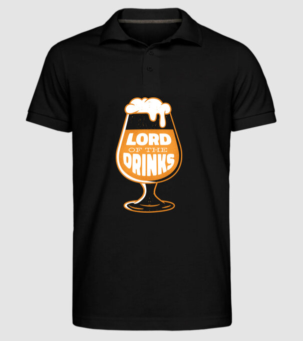 Lord of the Drinks Bere model negru pe tricou