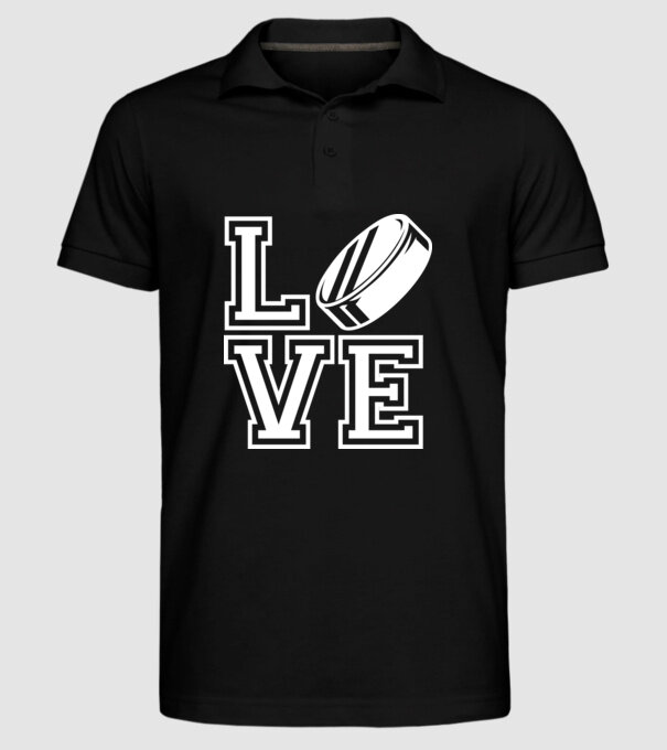 Love hochei model negru pe tricou