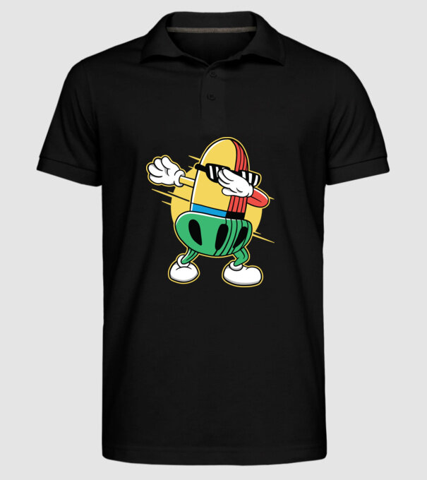 Ghindă DAB cărți de joc maghiare model negru pe tricou