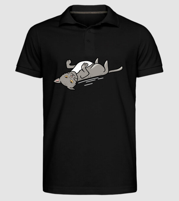 Pisică Cool model negru pe tricou