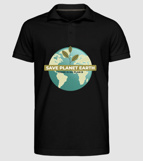 Să salvăm Pământul, nu există o altă planetă model negru pe tricou