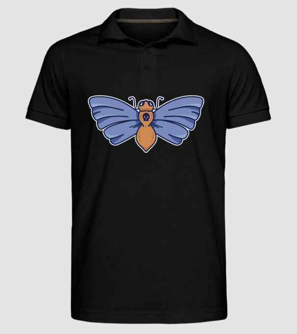 Molie model negru pe tricou