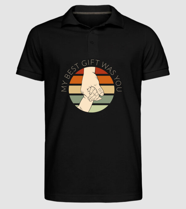 My Best Gift Was You model negru pe tricou