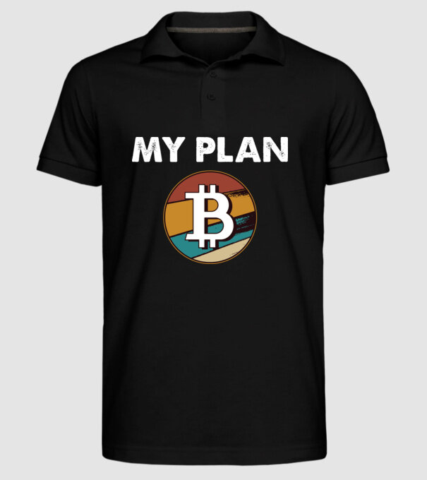 My plan B - Bitcoin model negru pe tricou