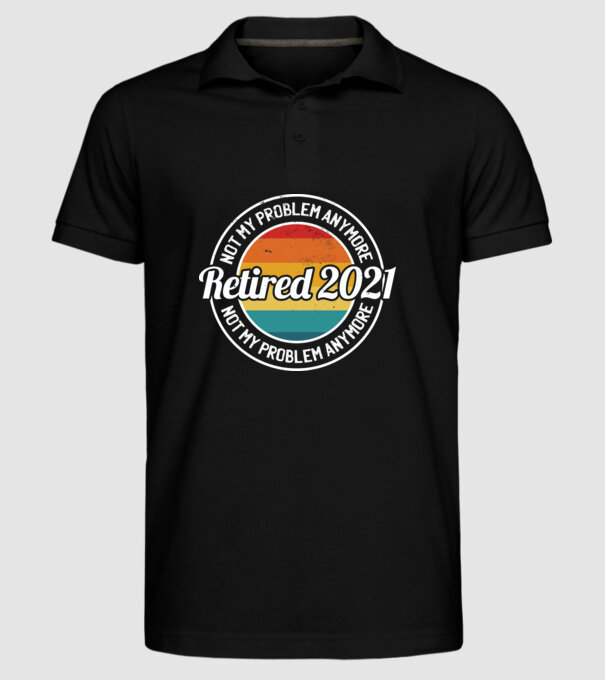 Pensionat 2021 model negru pe tricou