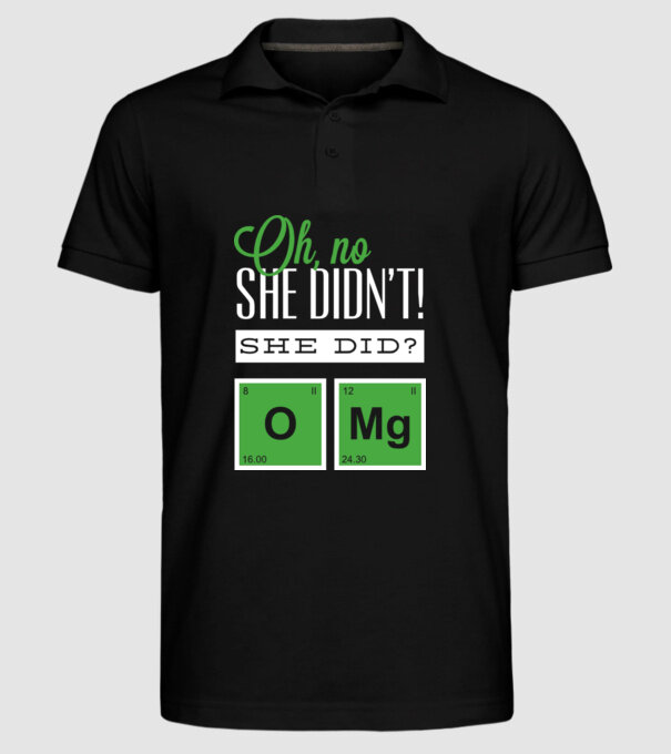 'Oh no she didn''t did she' model negru pe tricou