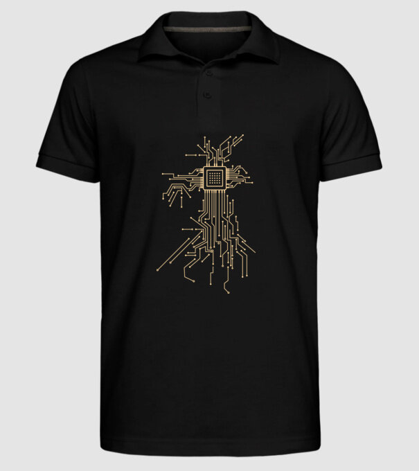 Procesor model negru pe tricou