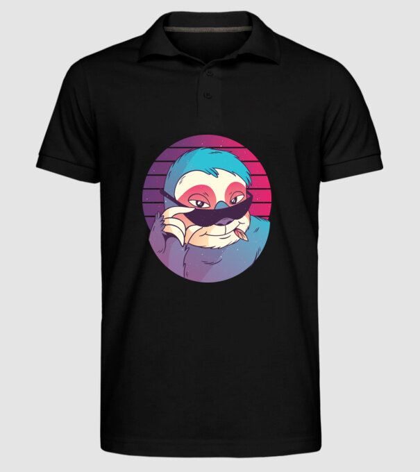 Retro Leneș model negru pe tricou