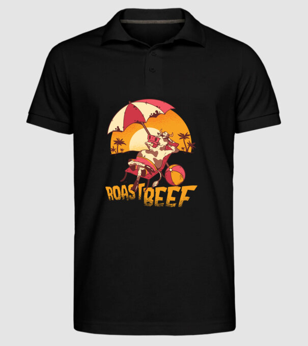 Friptură de vită - Roast Beef model negru pe tricou