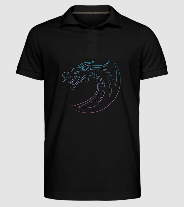 Dragon Tribal model negru pe tricou