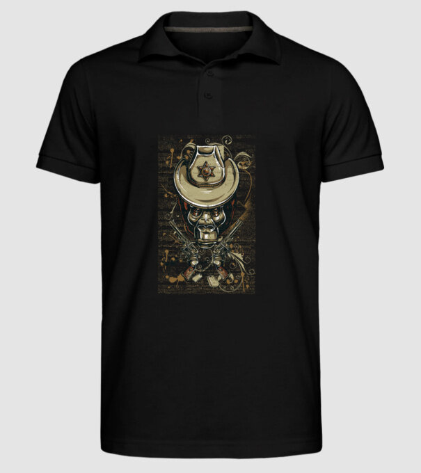 Șerif Maimuță model negru pe tricou