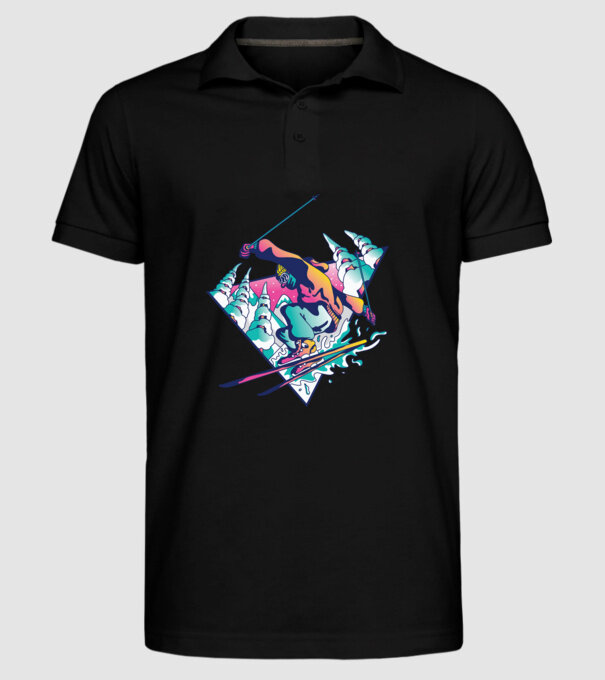 Broască țestoasă model negru pe tricou