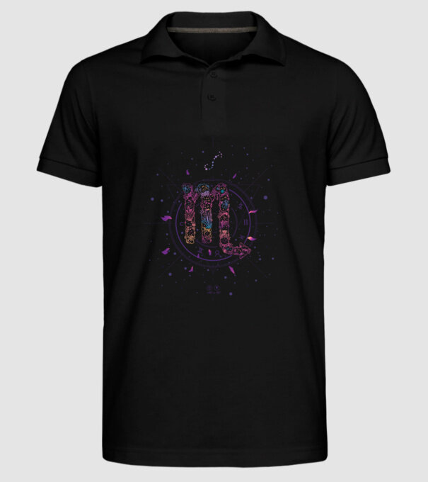 Scorpio Zodiac model negru pe tricou