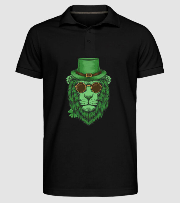 Sfântul Patrick Leu model negru pe tricou