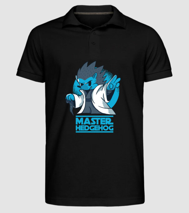 Maestru Arici model negru pe tricou
