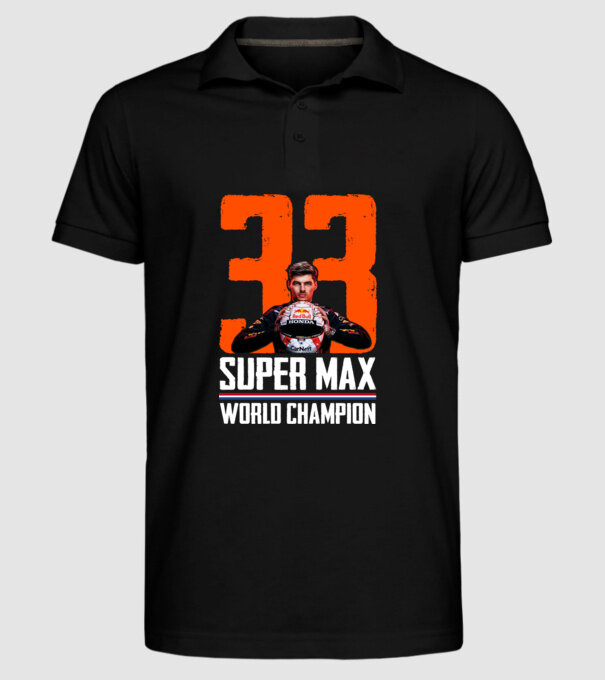 Super Max Formula 1 World Champion model negru pe tricou