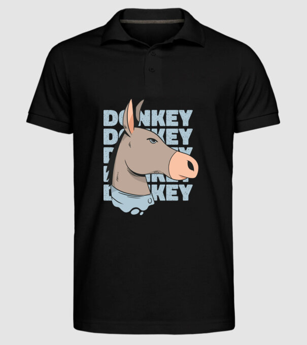 Măgar model negru pe tricou
