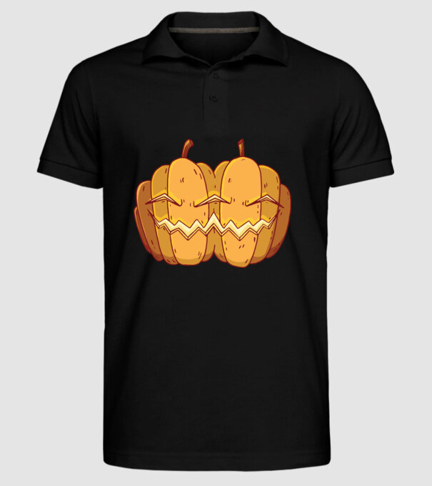 Dovleci siamezi de Halloween model negru pe tricou